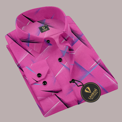 LAXBON Men Printed Casual Multicolor Shirt