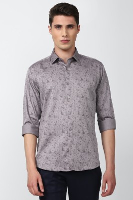 VAN HEUSEN Men Printed Formal Grey Shirt