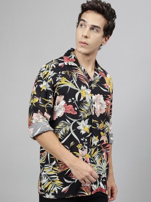 Hancock Men Printed Casual Multicolor Shirt