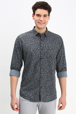 Allen Solly Men Solid Formal Black Shirt