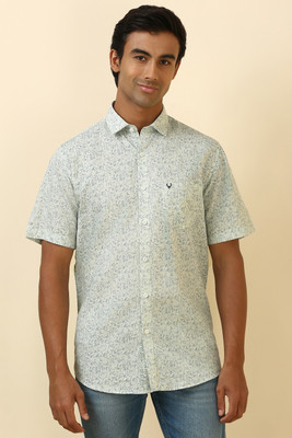 Allen Solly Men Printed Casual Beige Shirt