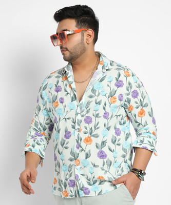 Instafab Plus Men Printed Casual Multicolor Shirt