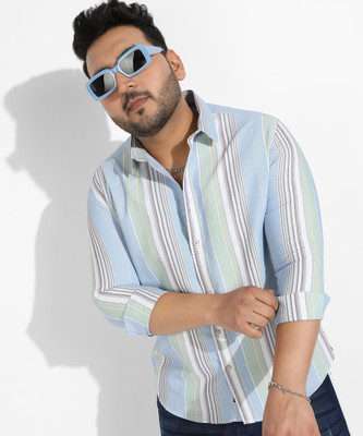 Instafab Plus Men Checkered Casual Multicolor Shirt