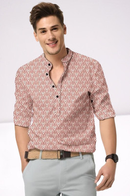 Stellalifestyle Men Solid Casual White, Beige Shirt