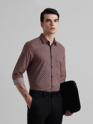 JACK & JONES Men Printed Formal Black, Red, White Shirt