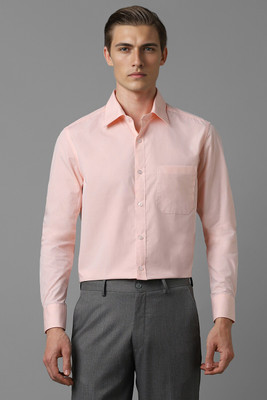 LOUIS PHILIPPE Men Solid Formal Cream Shirt