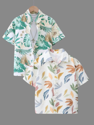 KILLER Boys Printed Casual Yellow Shirt(Pack of 2)