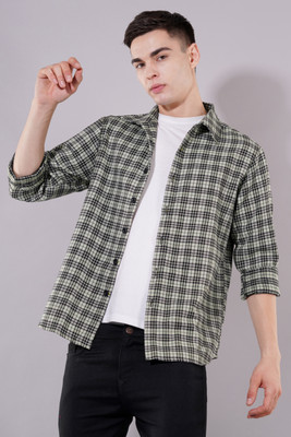 BNS Men Checkered Casual Multicolor Shirt