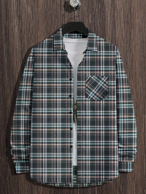 EyeBogler Men Checkered Casual Multicolor Shirt