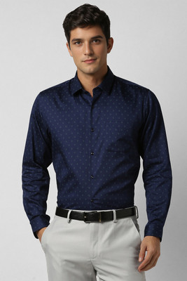 PETER ENGLAND Men Printed Formal Blue Shirt