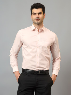CANTABIL Men Solid Formal Pink Shirt
