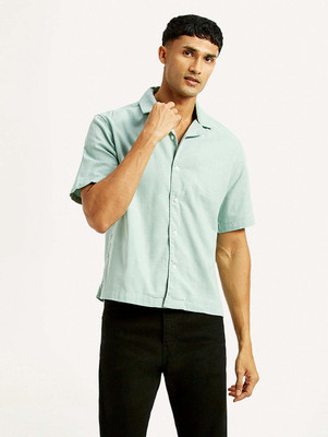 LEVI'S Men Solid Casual Light Green Shirt