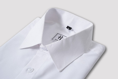 Haute Tissue Men Solid Casual White Shirt