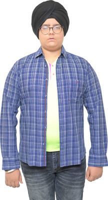 RBCLOTHINGS Boys Checkered Casual Blue Shirt