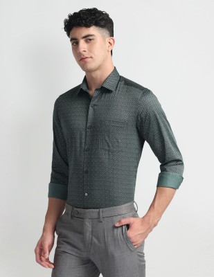 ARROW Men Printed Formal Grey Shirt