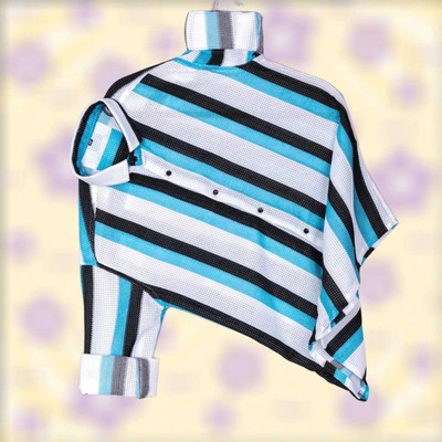 Manav Creation Men Striped Casual Blue Shirt