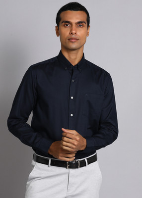 ARROW Men Solid Formal Dark Blue Shirt