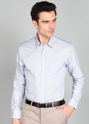 LOUIS PHILIPPE Men Printed Formal Blue Shirt