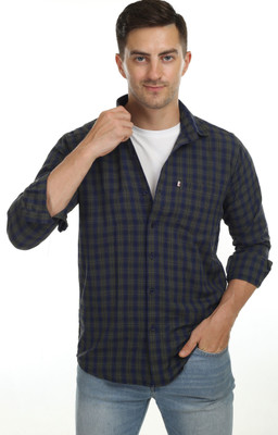 Arthz Fab Trends Men Solid Casual Dark Blue, Dark Green Shirt