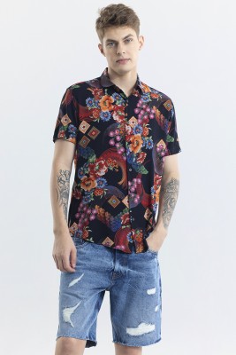 Snitch Men Floral Print Casual Multicolor Shirt