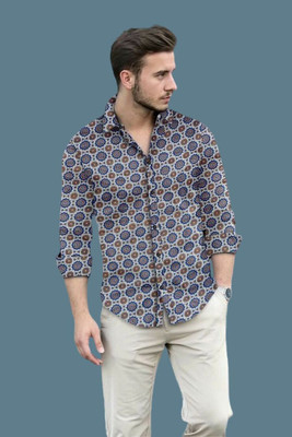 ALVIN ENTERPRISE Men Solid Casual Blue Shirt