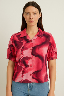 GLENZI Women Printed Casual Multicolor Shirt