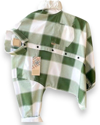 DM FASHION Men Printed Casual Light Green Shirt