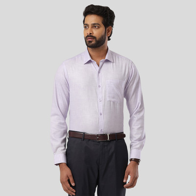 Ariser Men Self Design Casual Purple Shirt