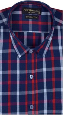 ACCOX Men Checkered Formal Multicolor Shirt
