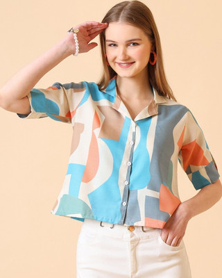 MOXTE Women Printed Casual Multicolor Shirt