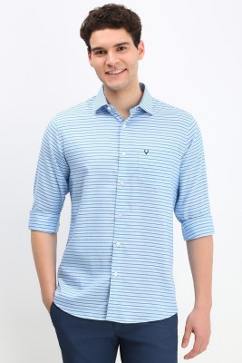 LOUIS PHILIPPE Men Striped Casual Blue Shirt