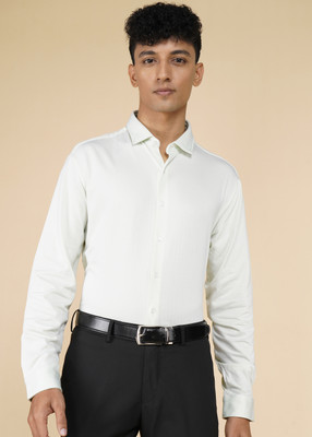 VAN HEUSEN Men Solid Formal Black Shirt