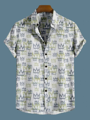 ALVIN ENTERPRISE Men Solid Casual Light Green Shirt