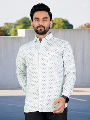 ALVIN ENTERPRISE Men Printed Casual Khaki Shirt