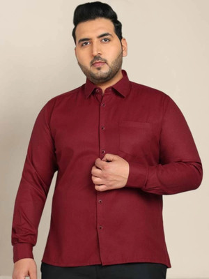 METRONAUT PLUS Men Solid Casual Red Shirt