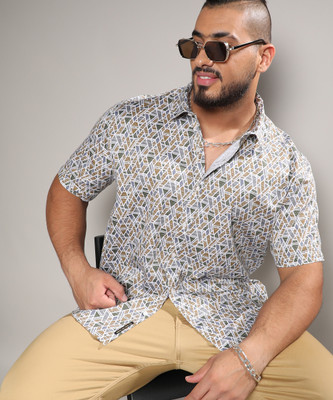 Instafab Plus Men Printed Casual Multicolor Shirt