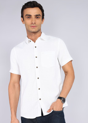WROGN Men Solid Casual White Shirt