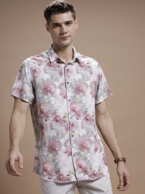 The collection Men Printed Casual Pink Shirt