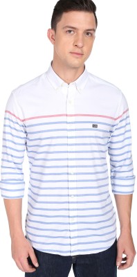 Arrow Sport Men Striped Casual White Shirt