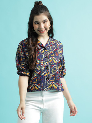 METRONAUT Women Printed Casual Multicolor Shirt