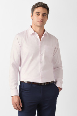 VAN HEUSEN Men Solid Formal Pink Shirt