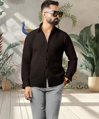 BlueMatrix Men Self Design Casual Multicolor Shirt
