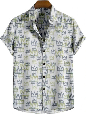 The style grove Men Printed Casual Multicolor Shirt