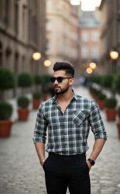 Bloviate Men Striped Casual Multicolor Shirt