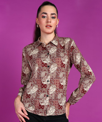 METRONAUT Women Printed Casual Multicolor Shirt