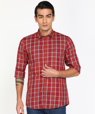 PETER ENGLAND Men Checkered Casual Blue, Red, White Shirt