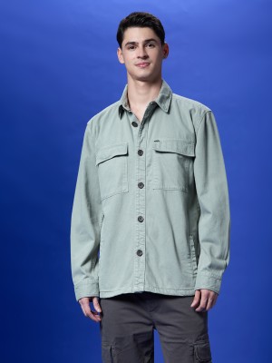 Pepe Jeans Men Solid Casual Green Shirt