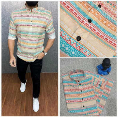 Sai Creation Men Printed Casual Multicolor Shirt