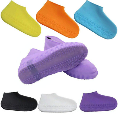 VEDHAK waterproof silicon shoe cover Silicone multicolor Boots Shoe Cover(Free Size Pack of 1)