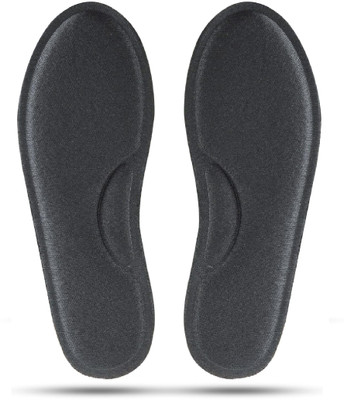 GEJUFF SIZE 10 ORTHOPEDIC INSOLE FOR MEN Women Memory Foam Inner Soft Pad Non Slip Form Form, Fabric Arch Orthotic Shoe Insole(Black)